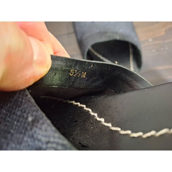 EUC VANELi Tallis Black Snakeprint Leather Slide Sandal/Sz. 5.5M - Picture 9 of 9